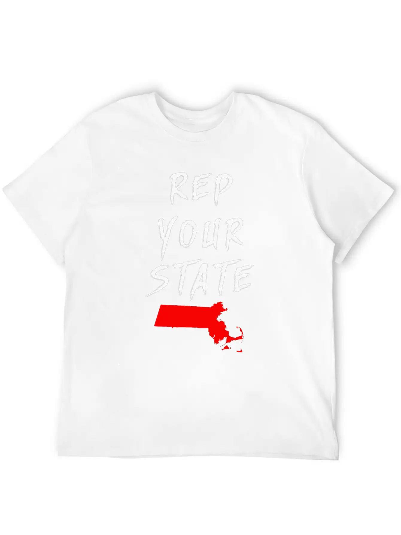 REP YOUR STATE MASSACHUSETTS Breathable Soft Cotton T-Shirt – Timeless Casual Look