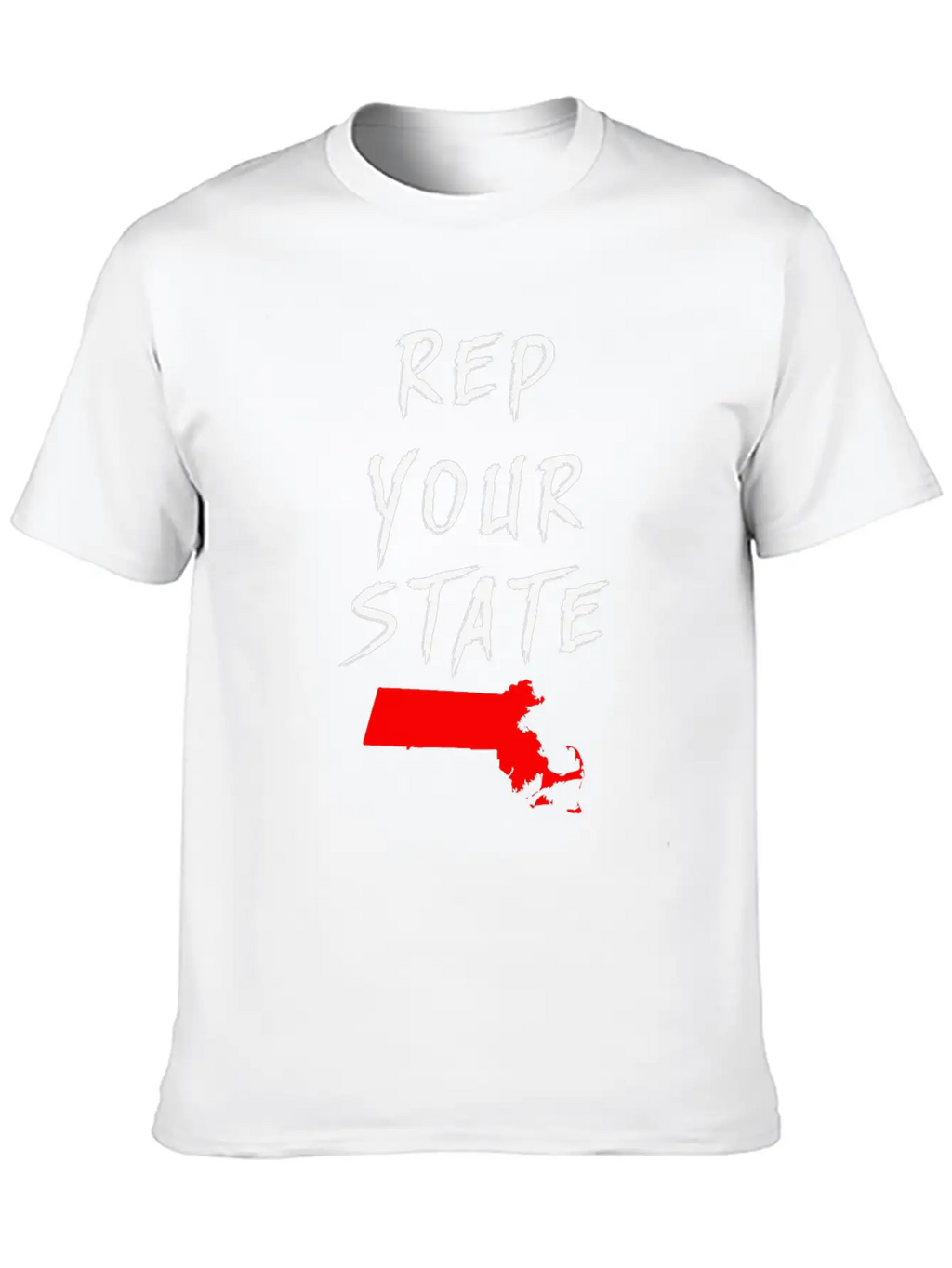 REP YOUR STATE MASSACHUSETTS Breathable Soft Cotton T-Shirt – Timeless Casual Look