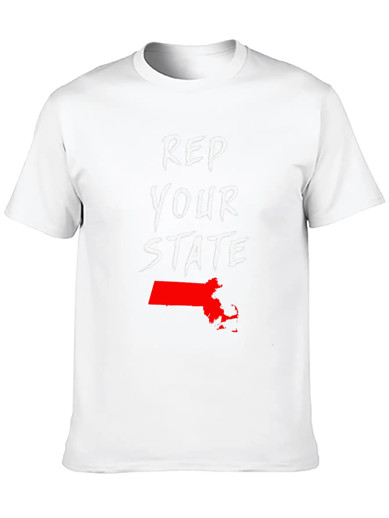 REP YOUR STATE MASSACHUSETTS Breathable Soft Cotton T-Shirt – Timeless Casual Look