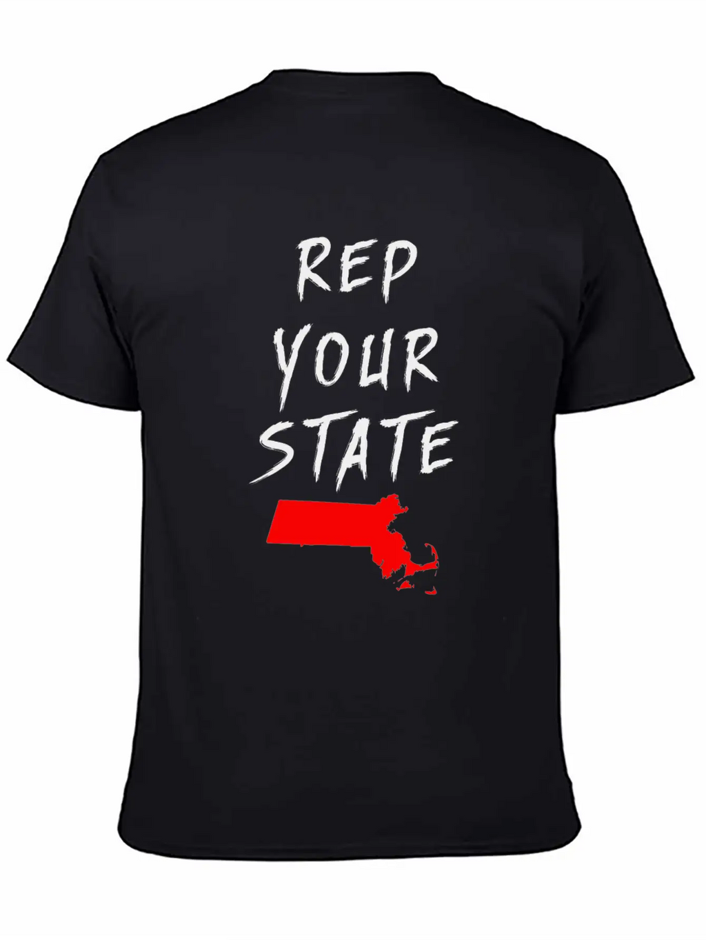 REP YOUR STATE MASSACHUSETTS Breathable Soft Cotton T-Shirt – Timeless Casual Look