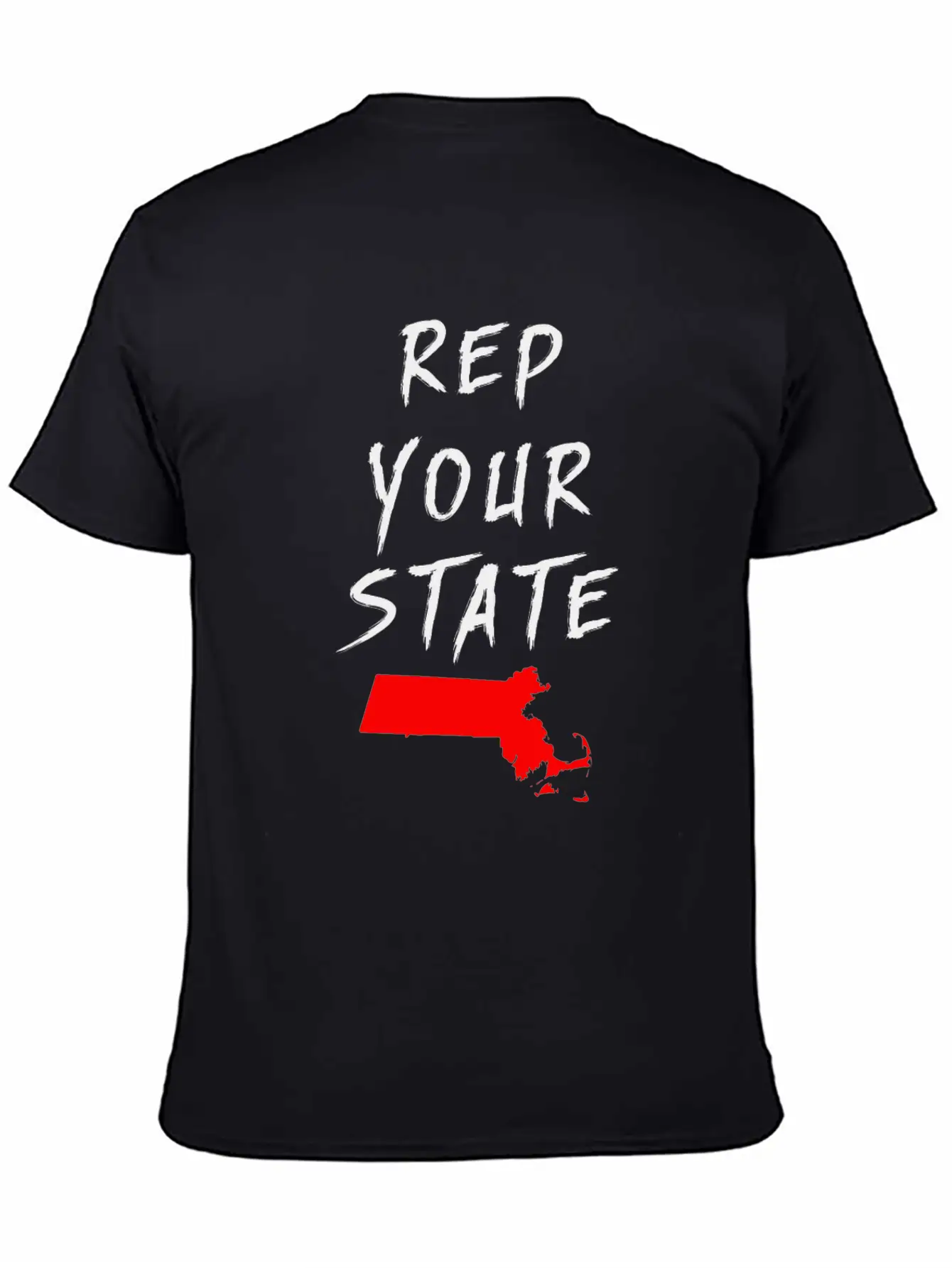 REP YOUR STATE MASSACHUSETTS Breathable Soft Cotton T-Shirt – Timeless Casual Look