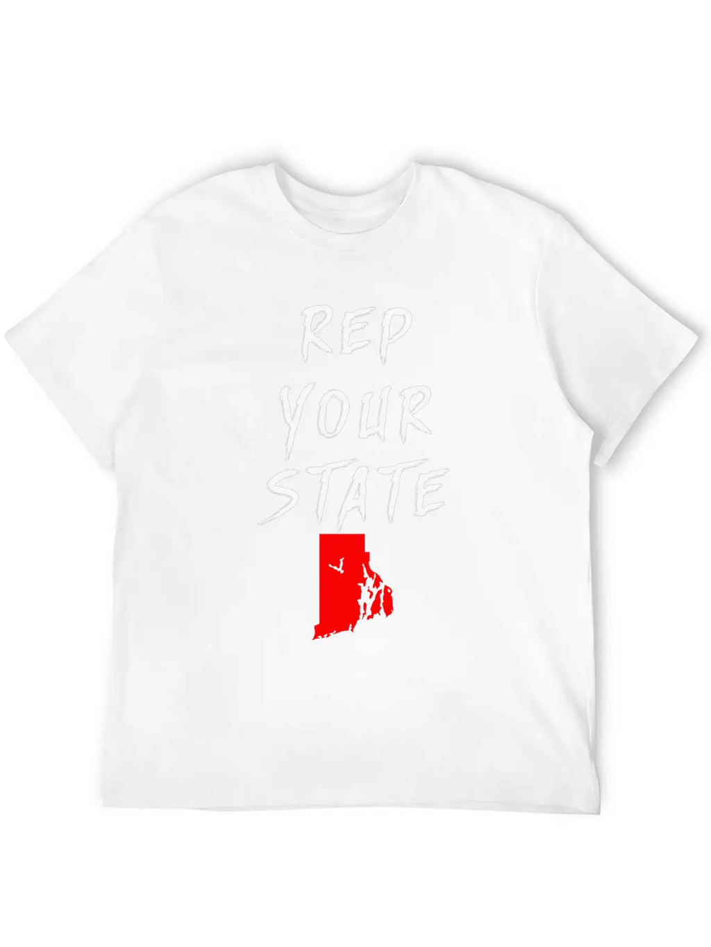 REP YOUR STATE RHODE ISLAND Unisex Casual T-Shirt – Clean Design For Daily Comfort