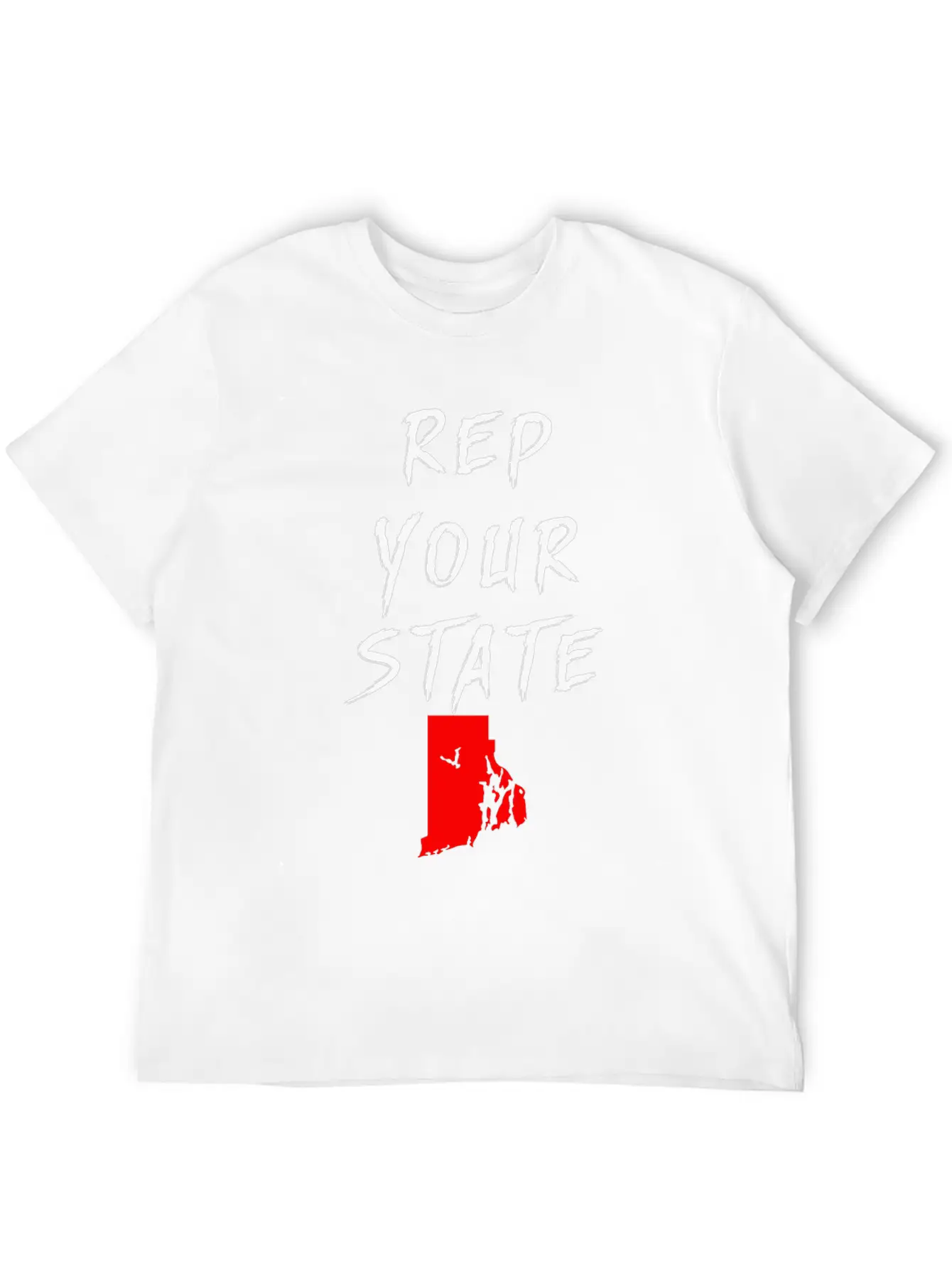 REP YOUR STATE RHODE ISLAND Unisex Casual T-Shirt – Clean Design For Daily Comfort