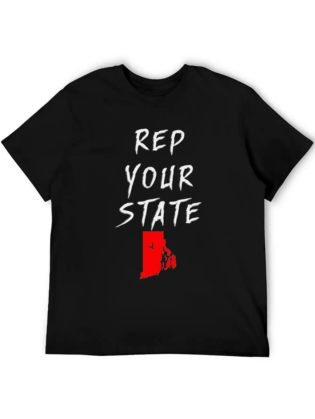 REP YOUR STATE RHODE ISLAND Unisex Casual T-Shirt – Clean Design For Daily Comfort