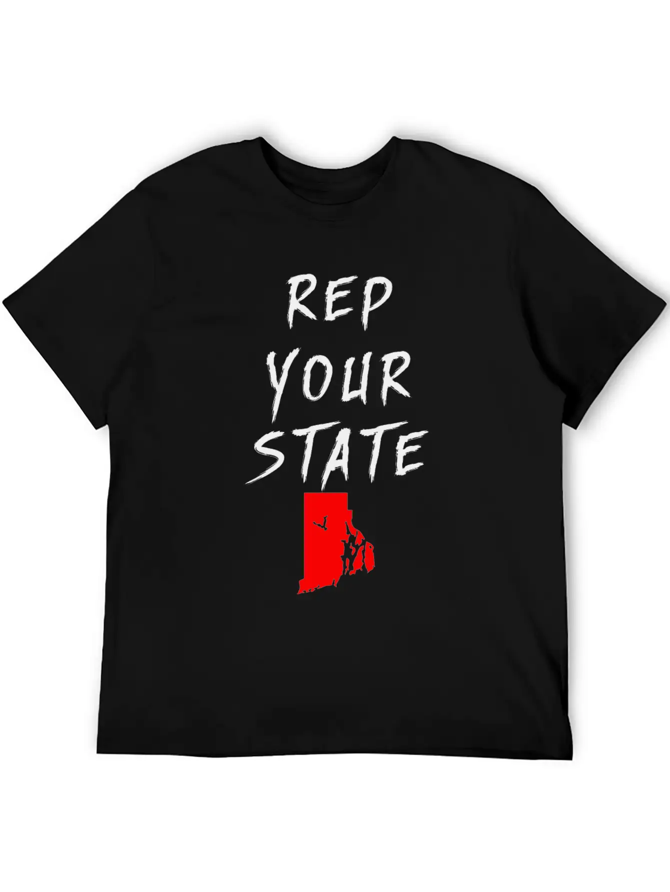 REP YOUR STATE RHODE ISLAND Unisex Casual T-Shirt – Clean Design For Daily Comfort