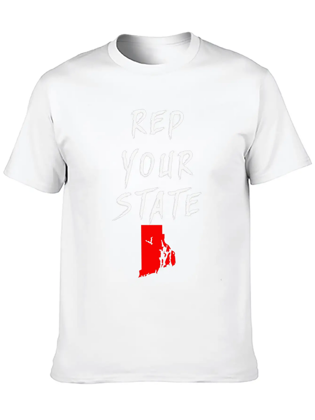REP YOUR STATE RHODE ISLAND Unisex Casual T-Shirt – Clean Design For Daily Comfort