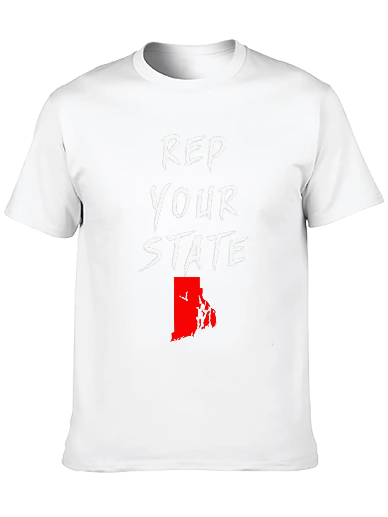 REP YOUR STATE RHODE ISLAND Unisex Casual T-Shirt – Clean Design For Daily Comfort