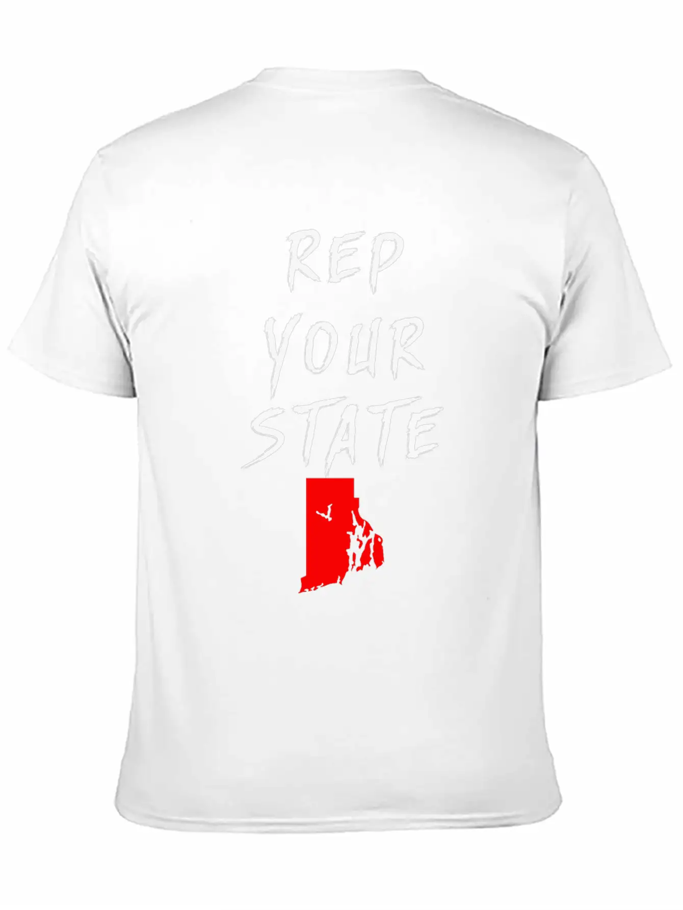 REP YOUR STATE RHODE ISLAND Unisex Casual T-Shirt – Clean Design For Daily Comfort