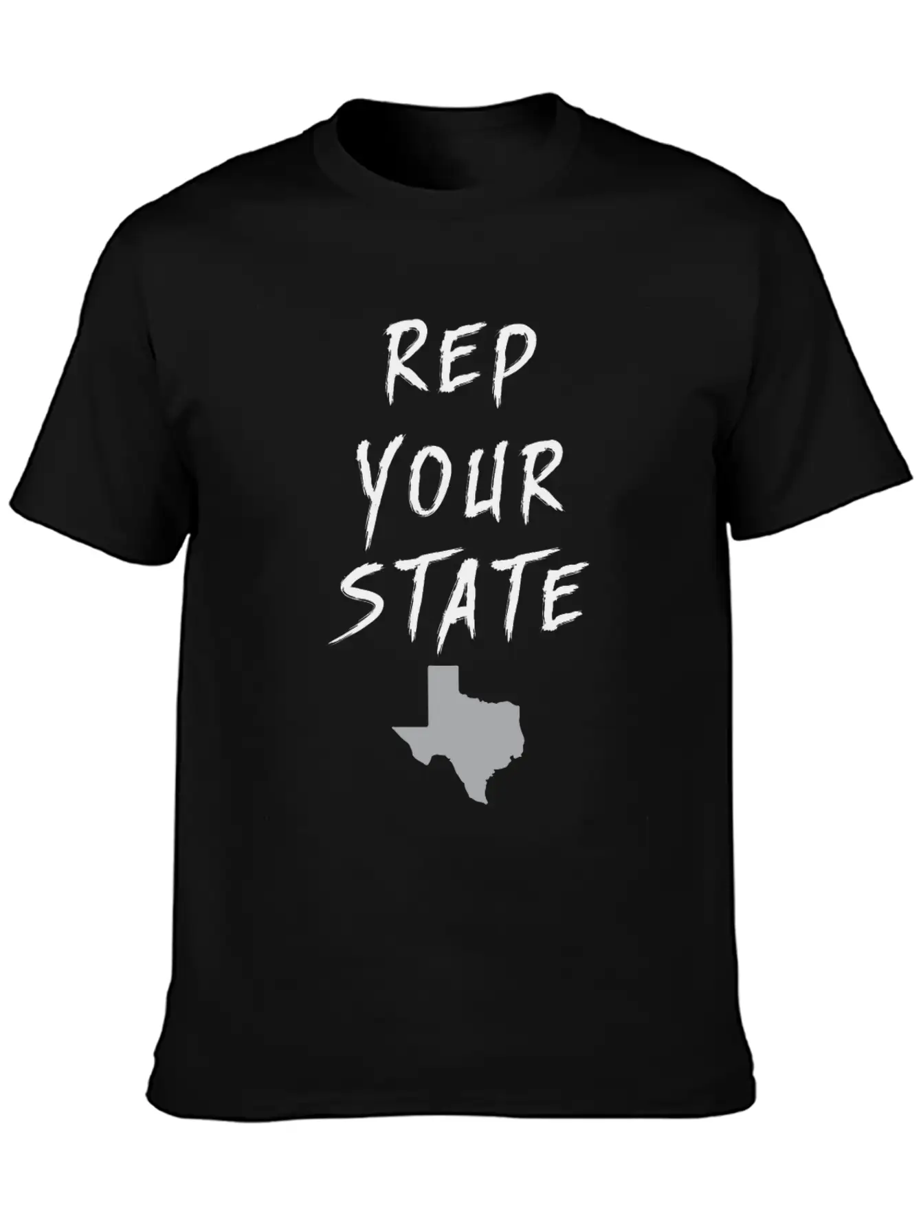 REP YOUR STATE TEXAS Unisex Short Sleeve Soft Cotton T-Shirt – Casual Everyday Wear