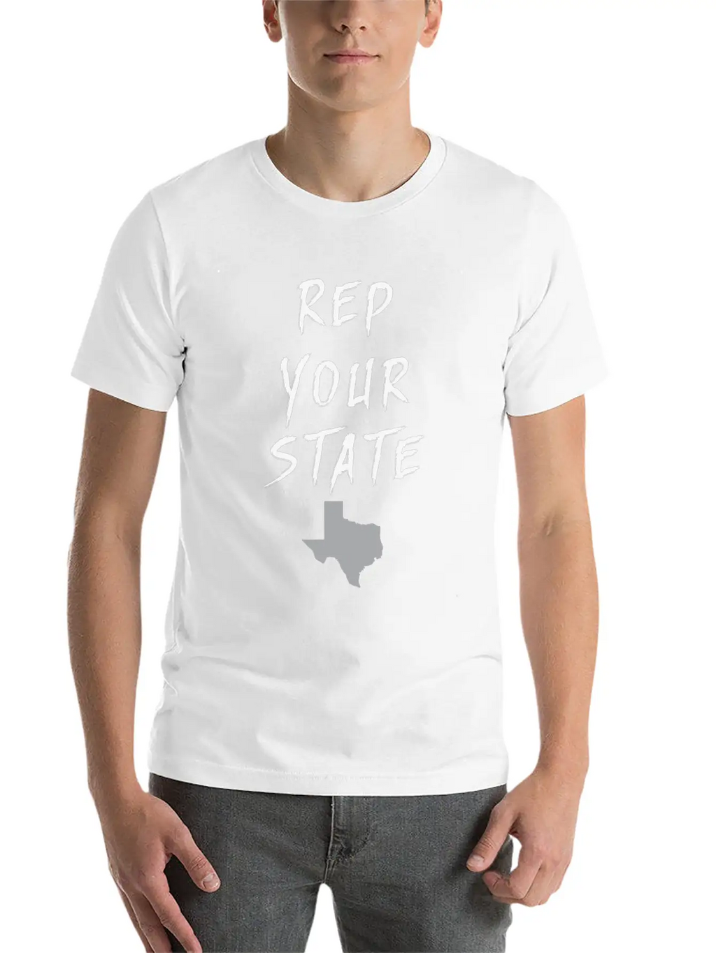REP YOUR STATE TEXAS Unisex Short Sleeve Soft Cotton T-Shirt – Casual Everyday Wear