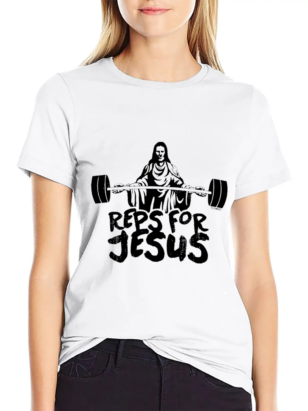 Reps For Jesus Gym Workout Exercise Fit Unisex Short Sleeve Soft Cotton T-Shirt – Casual Everyday Wear