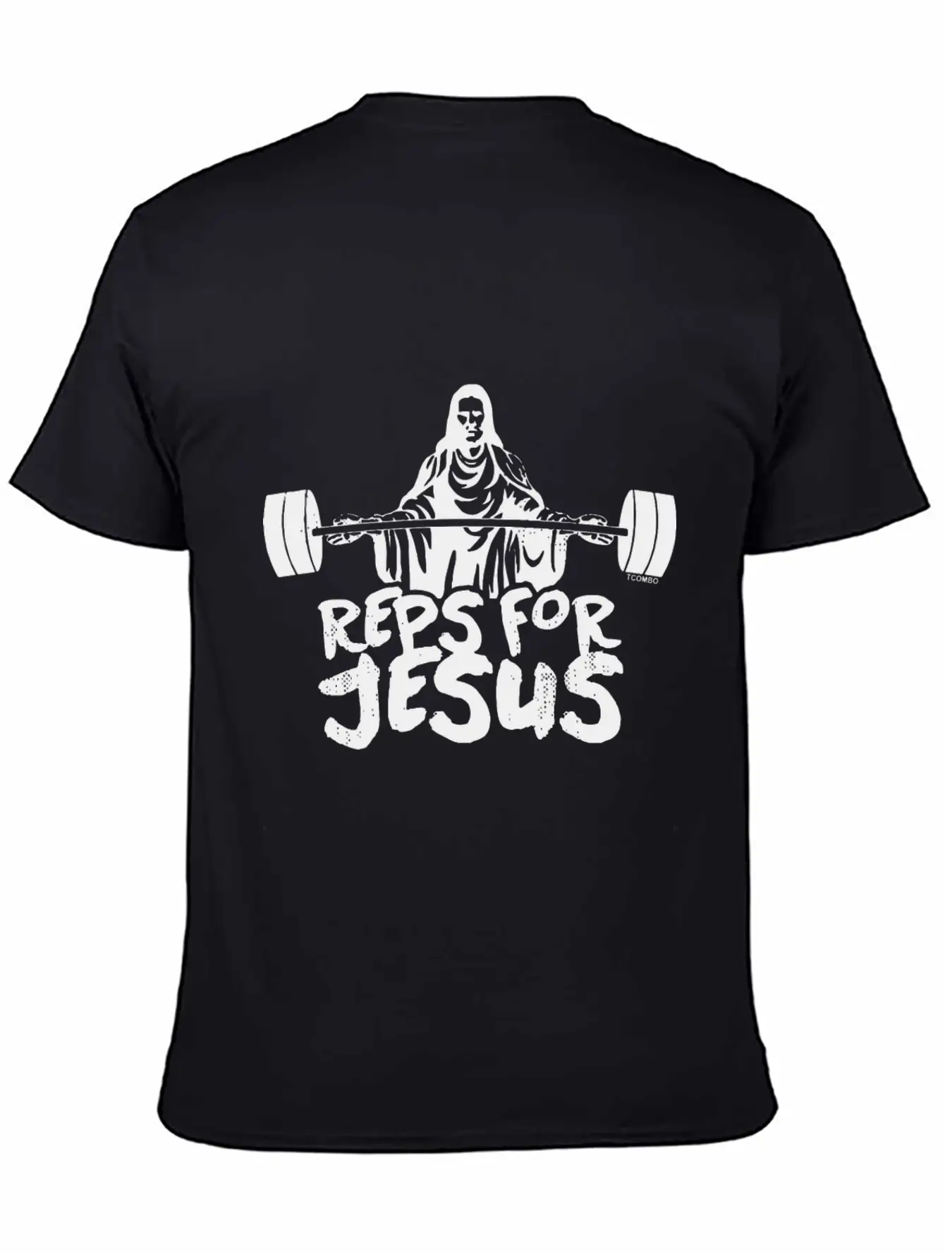 Reps For Jesus Gym Workout Exercise Fit Unisex Short Sleeve Soft Cotton T-Shirt – Casual Everyday Wear