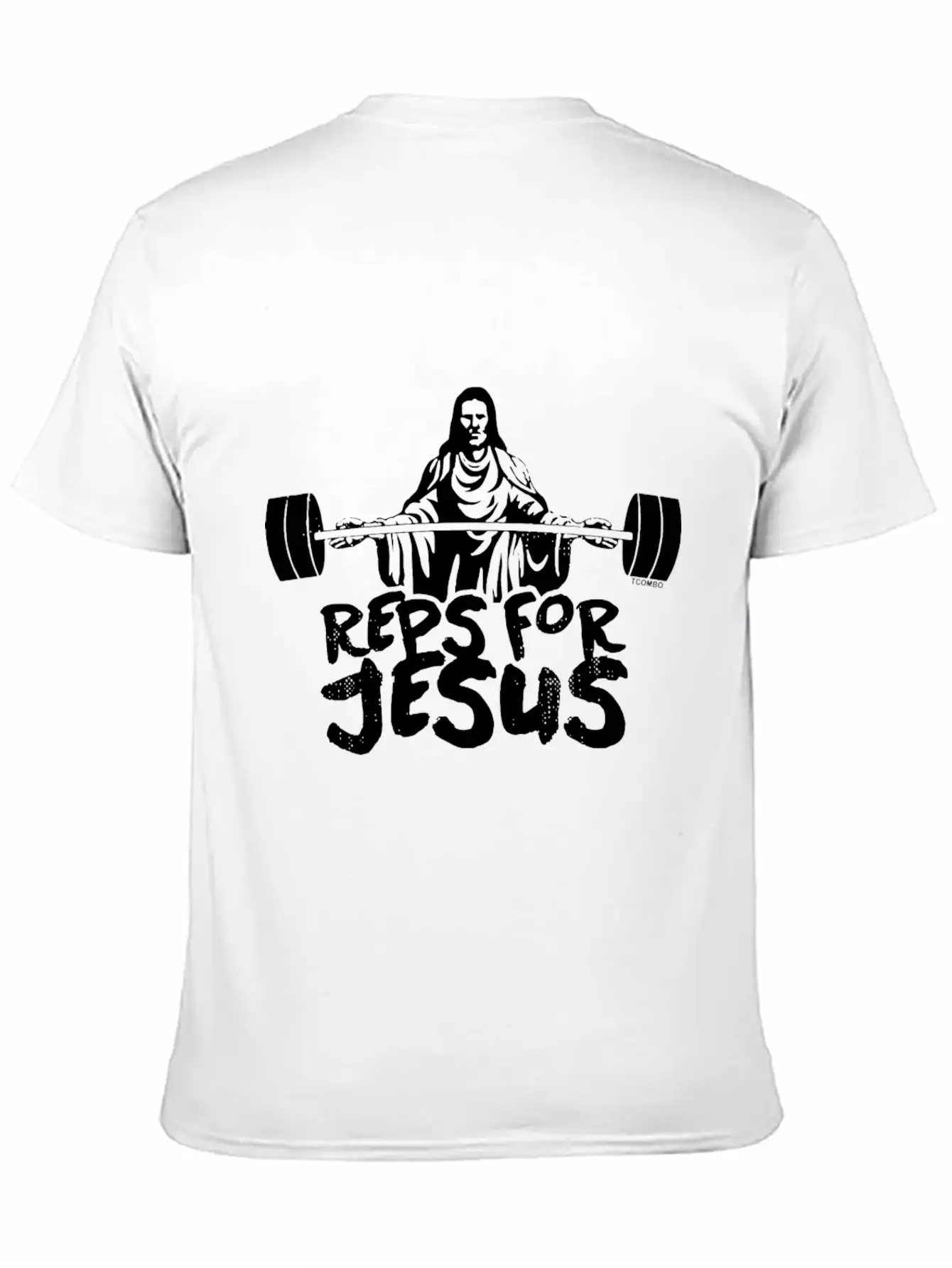 Reps For Jesus Gym Workout Exercise Fit Unisex Short Sleeve Soft Cotton T-Shirt – Casual Everyday Wear