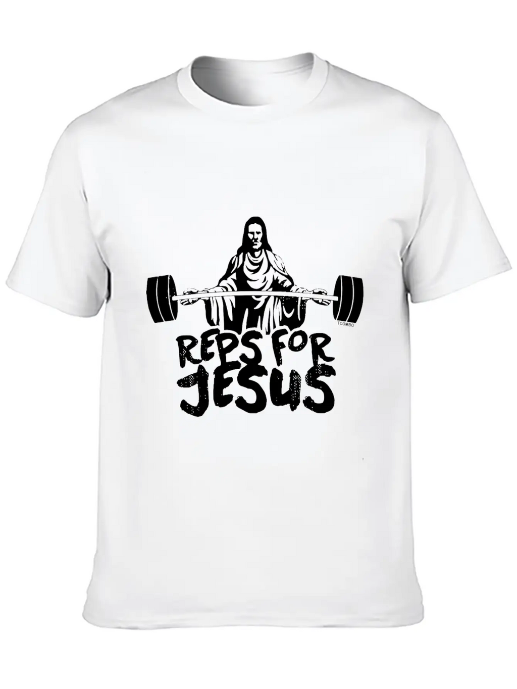 Reps For Jesus Gym Workout Exercise Fit Unisex Short Sleeve Soft Cotton T-Shirt – Casual Everyday Wear