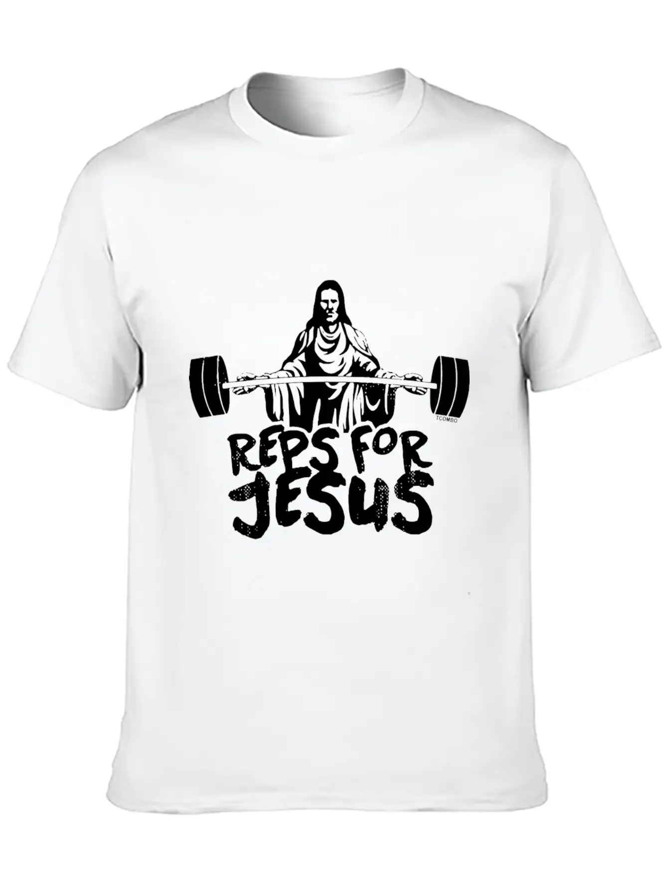 Reps For Jesus Gym Workout Exercise Fit Unisex Short Sleeve Soft Cotton T-Shirt – Casual Everyday Wear
