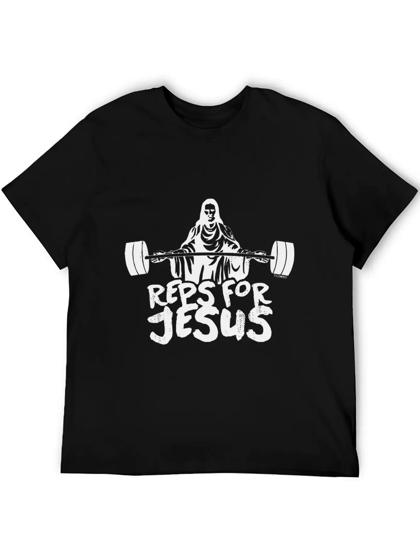 Reps For Jesus Gym Workout Exercise Fit Unisex Short Sleeve Soft Cotton T-Shirt – Casual Everyday Wear