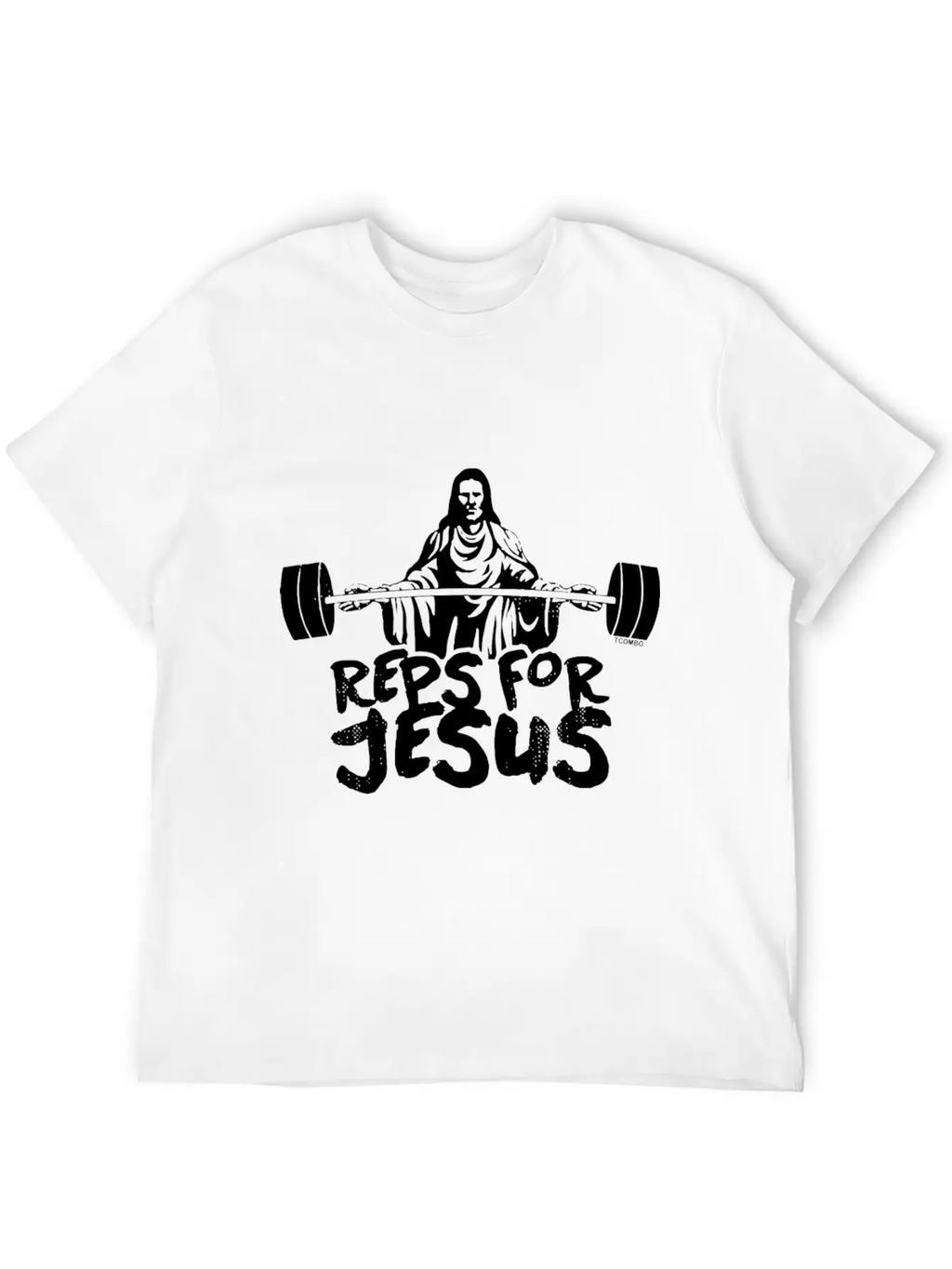 Reps For Jesus Gym Workout Exercise Fit Unisex Short Sleeve Soft Cotton T-Shirt – Casual Everyday Wear