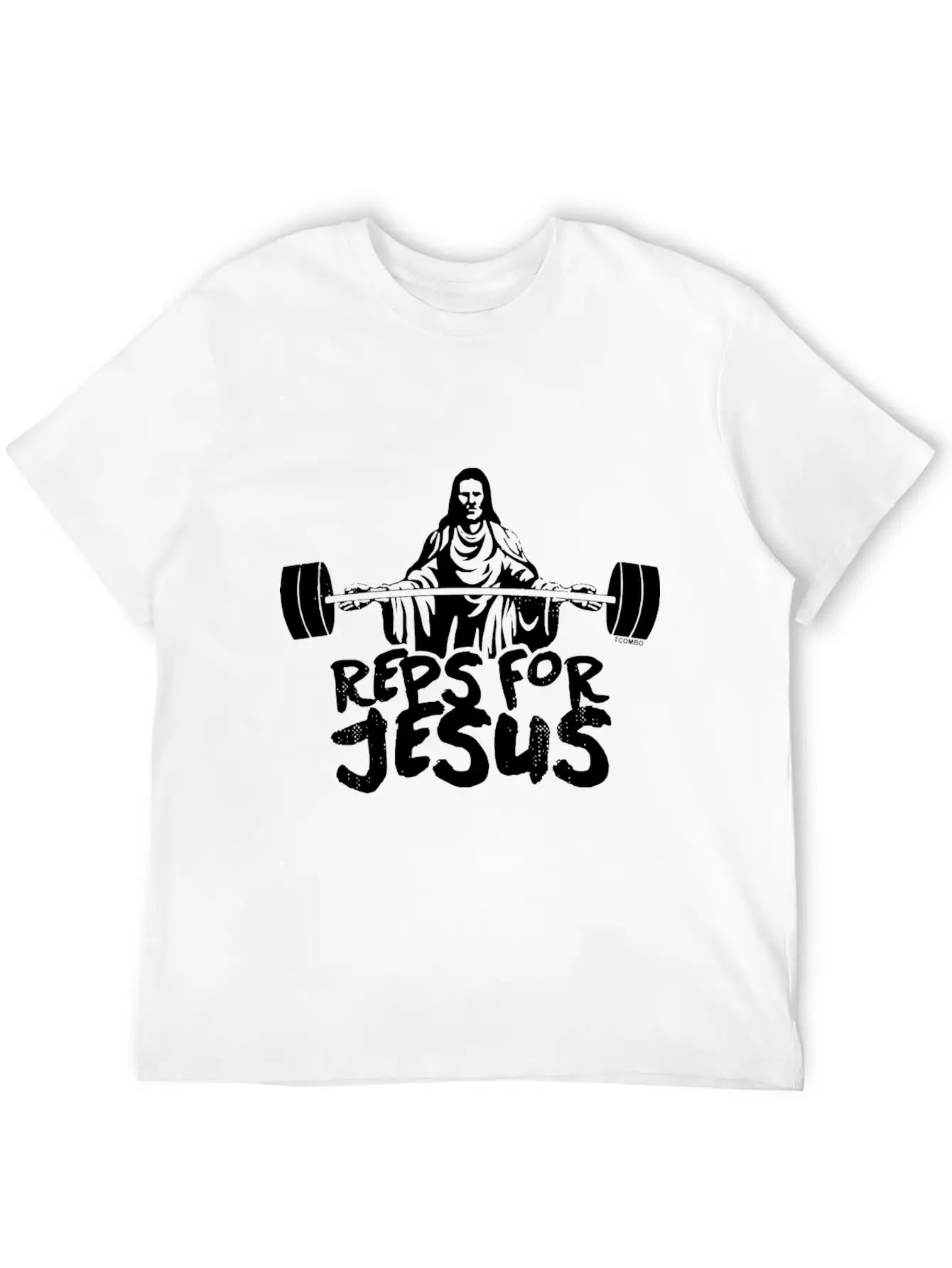 Reps For Jesus Gym Workout Exercise Fit Unisex Short Sleeve Soft Cotton T-Shirt – Casual Everyday Wear