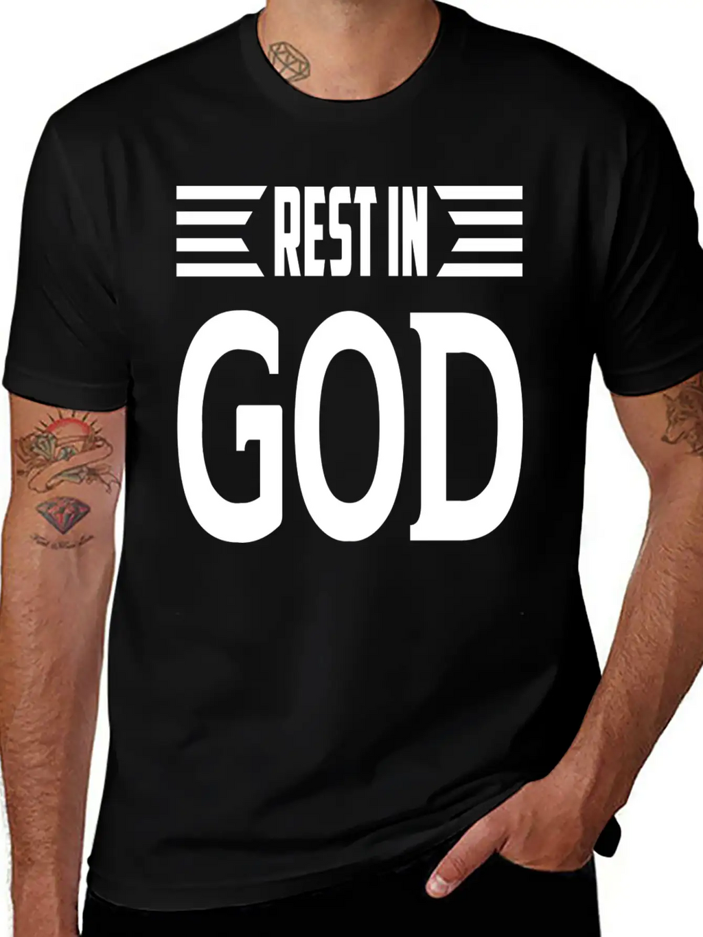 Rest In God Unisex Casual T-Shirt – Clean Design For Daily Comfort