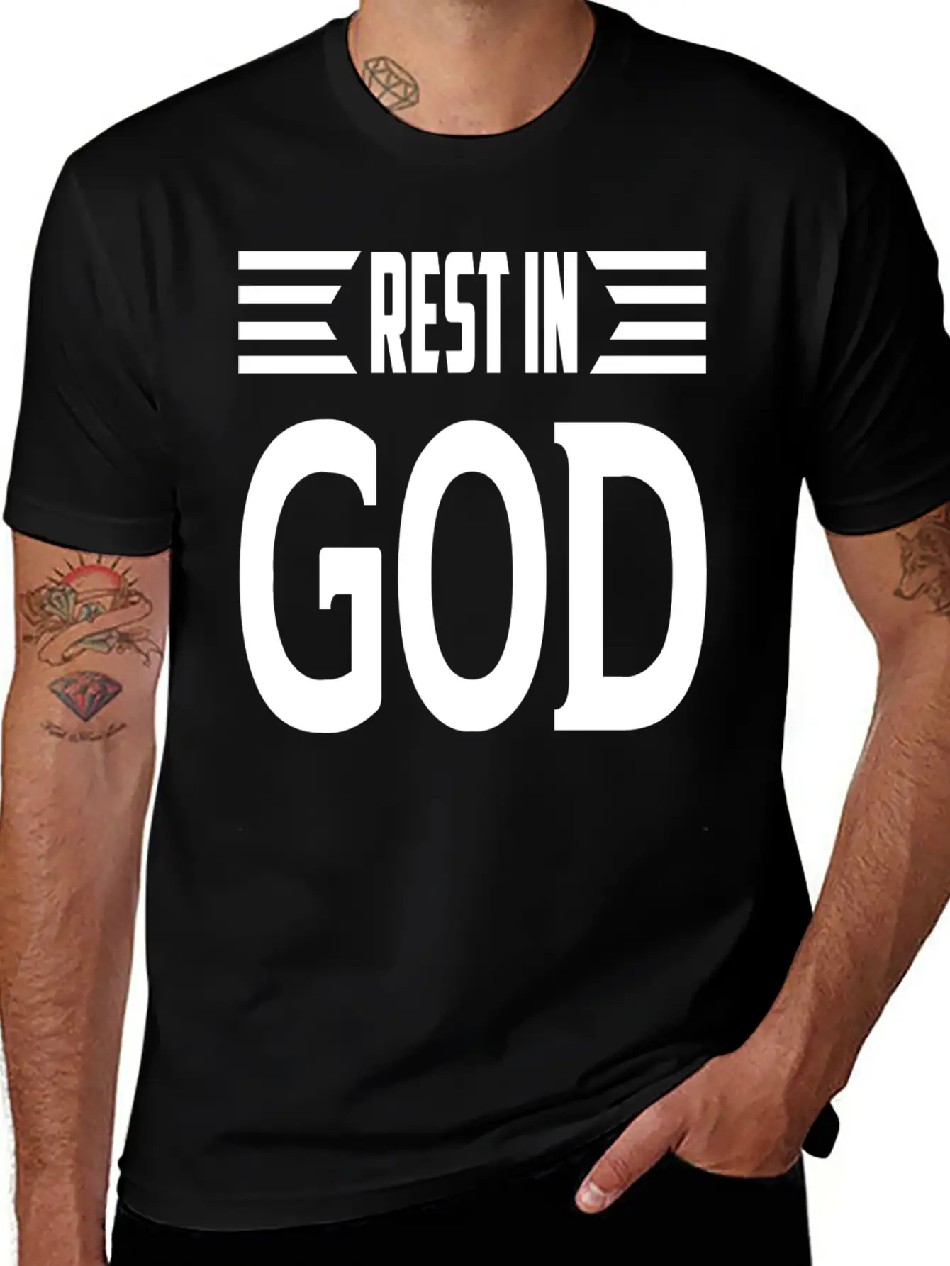 Rest In God Unisex Casual T-Shirt – Clean Design For Daily Comfort
