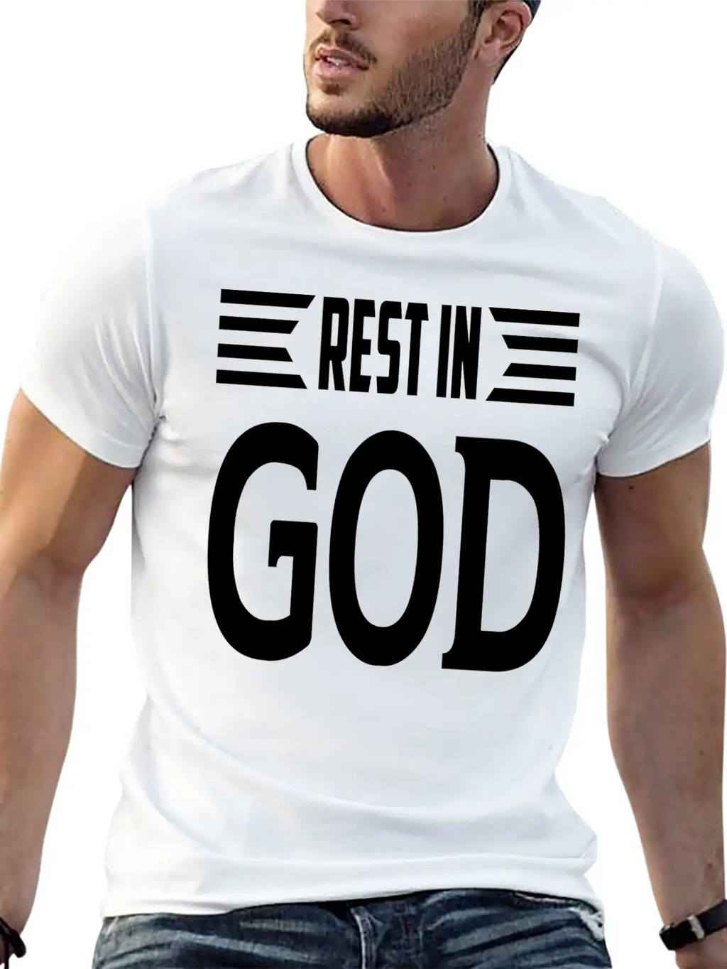 Rest In God Unisex Casual T-Shirt – Clean Design For Daily Comfort
