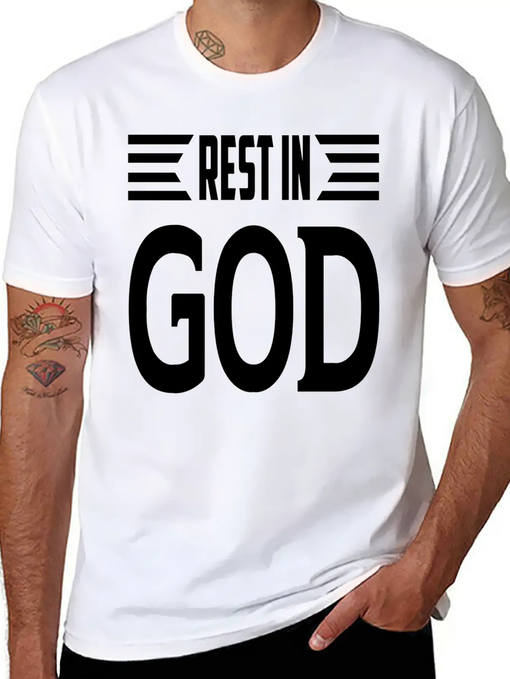 Rest In God Unisex Casual T-Shirt – Clean Design For Daily Comfort