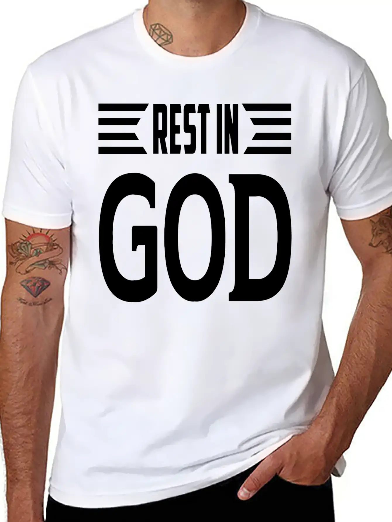 Rest In God Unisex Casual T-Shirt – Clean Design For Daily Comfort