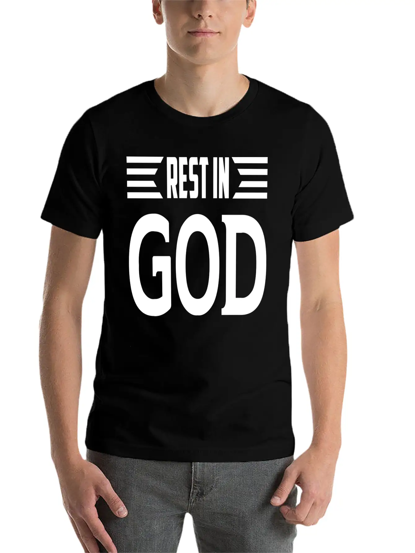Rest In God Unisex Casual T-Shirt – Clean Design For Daily Comfort