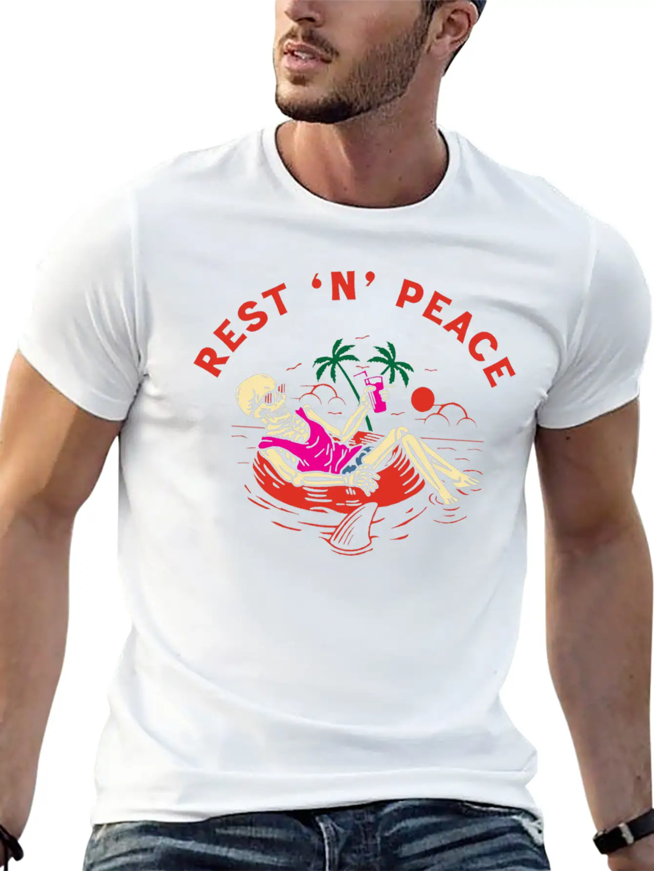 Rest N Peace Essential Cotton Tee For Daily Outfits – Unisex Style