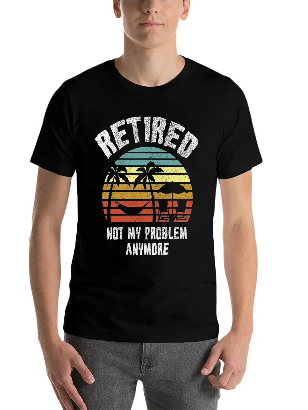 Retired 2023 Not My Problem Anymore Unisex Short Sleeve Soft Cotton T-Shirt – Casual Everyday Wear