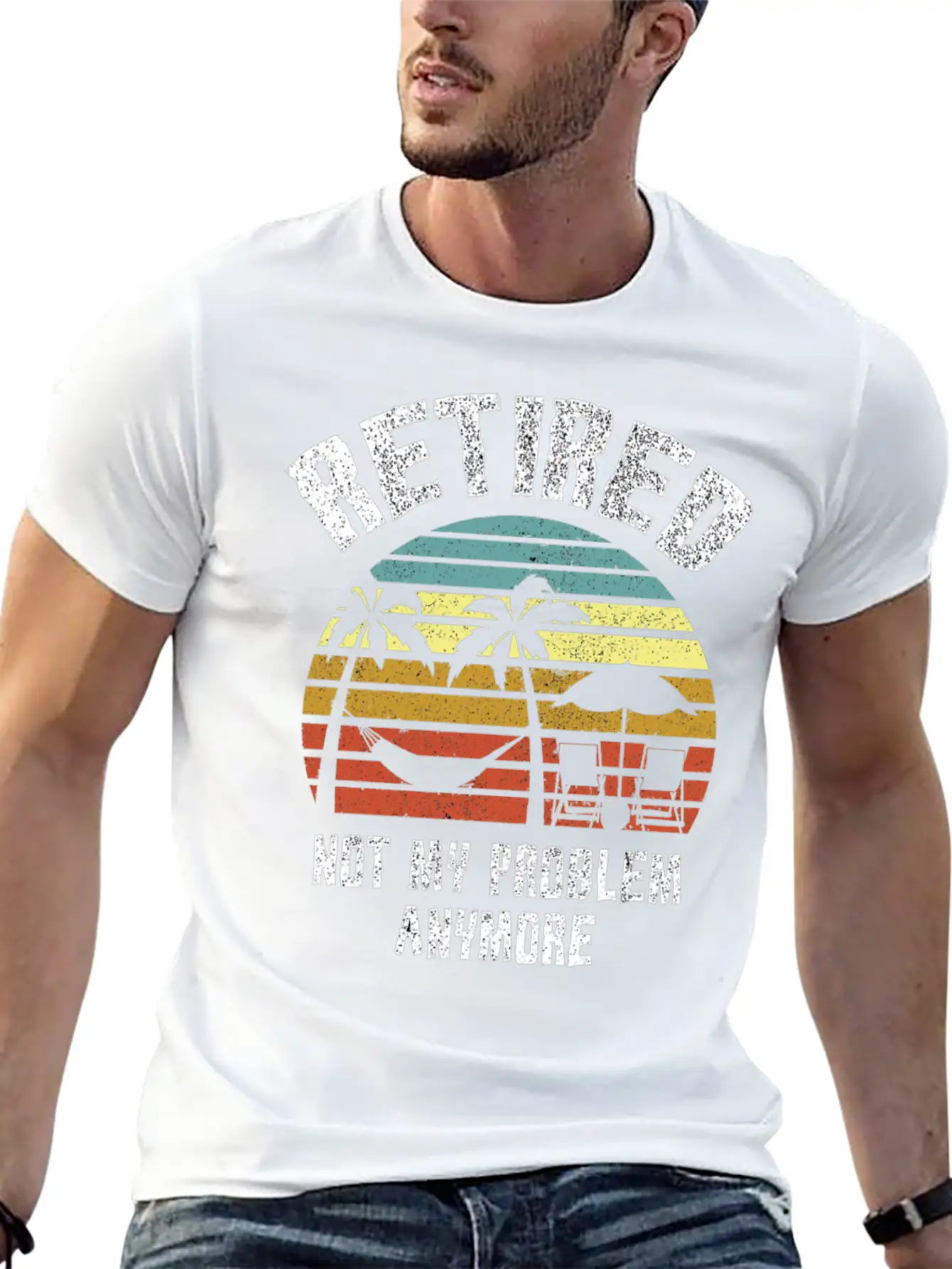 Retired 2023 Not My Problem Anymore Unisex Short Sleeve Soft Cotton T-Shirt – Casual Everyday Wear