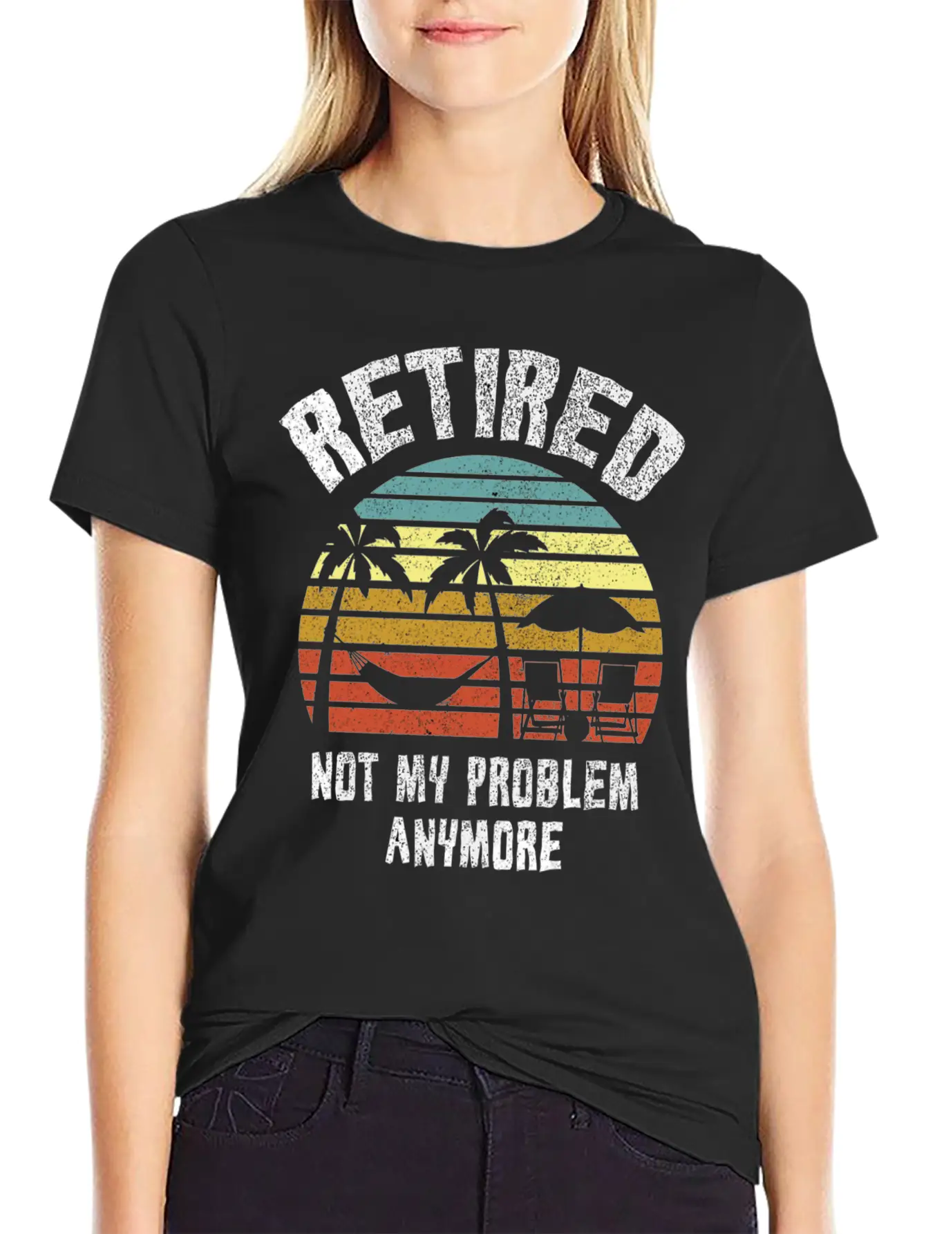 Retired 2023 Not My Problem Anymore Unisex Short Sleeve Soft Cotton T-Shirt – Casual Everyday Wear