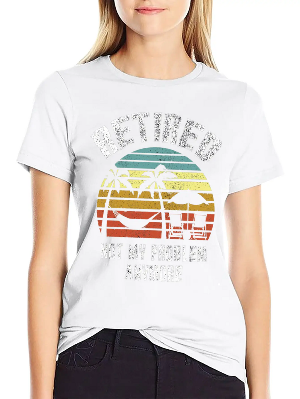 Retired 2023 Not My Problem Anymore Unisex Short Sleeve Soft Cotton T-Shirt – Casual Everyday Wear