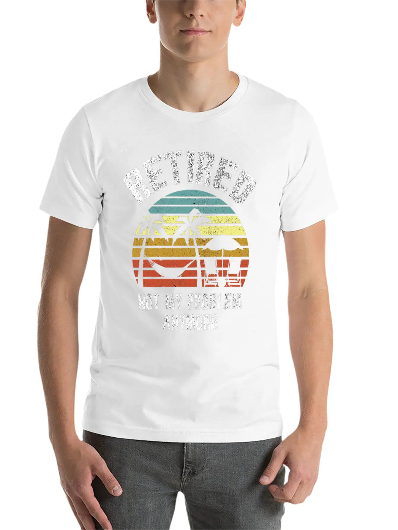 Retired 2023 Not My Problem Anymore Unisex Short Sleeve Soft Cotton T-Shirt – Casual Everyday Wear