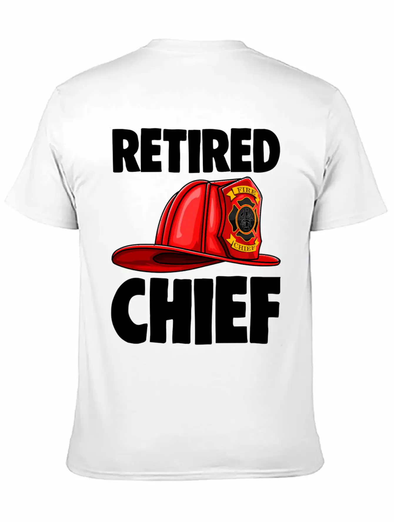 Retired Fire Chief Fire Fighters Love Unisex Short Sleeve Soft Cotton T-Shirt – Casual Everyday Wear