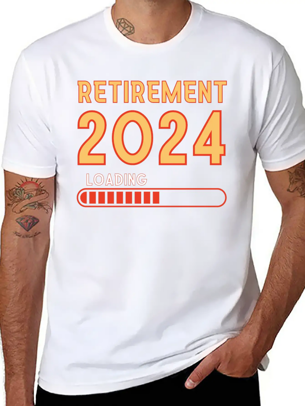 Retirement 2024 Loading, Retirement Party Classic Fit Graphic Tee For Daily Comfort – Unisex Cotton Shirt