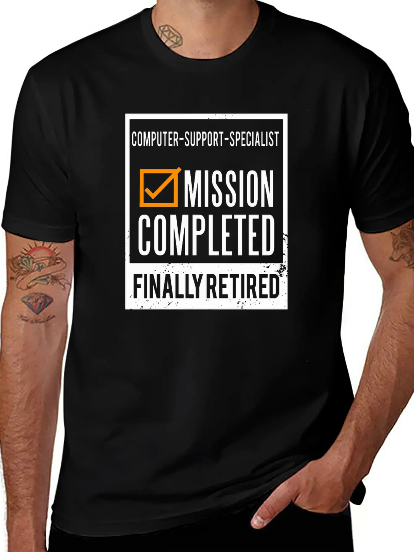 Retirement - Retired Computer-support-specialist Unisex Casual T-Shirt – Clean Design For Daily Comfort