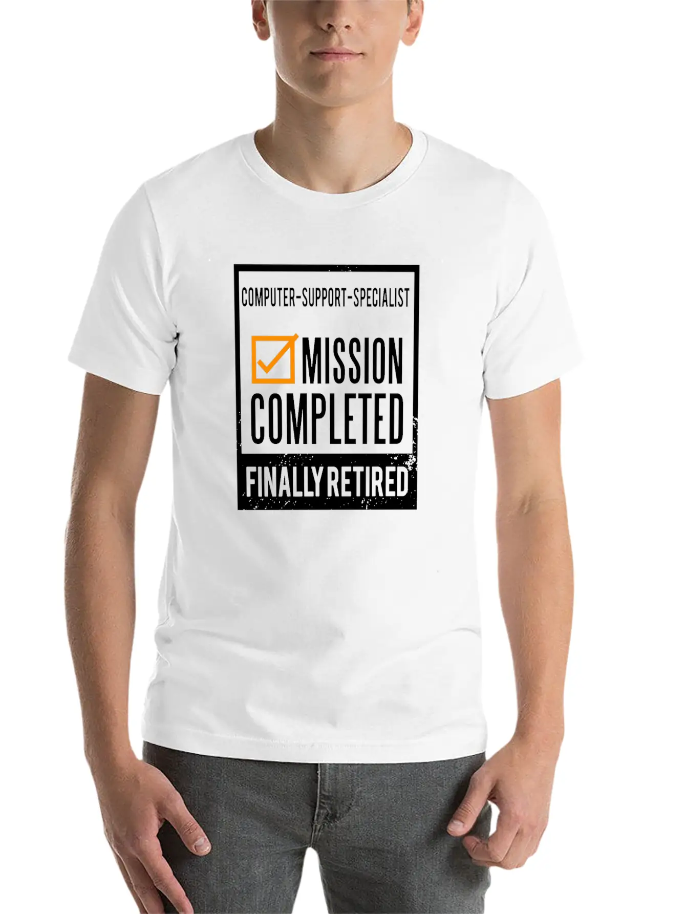 Retirement - Retired Computer-support-specialist Unisex Casual T-Shirt – Clean Design For Daily Comfort