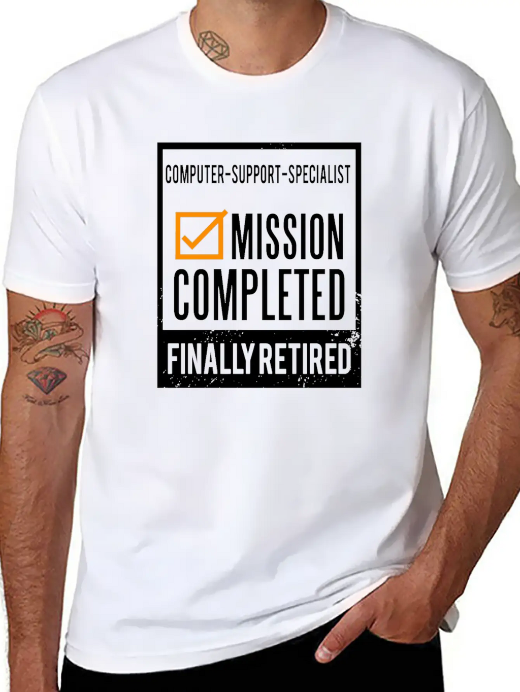 Retirement - Retired Computer-support-specialist Unisex Casual T-Shirt – Clean Design For Daily Comfort