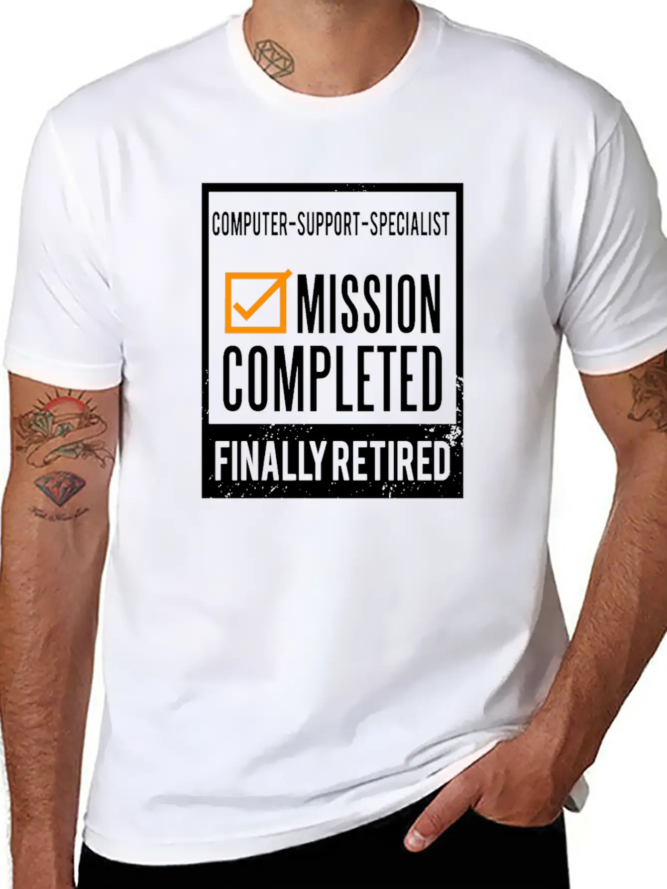 Retirement - Retired Computer-support-specialist Unisex Casual T-Shirt – Clean Design For Daily Comfort