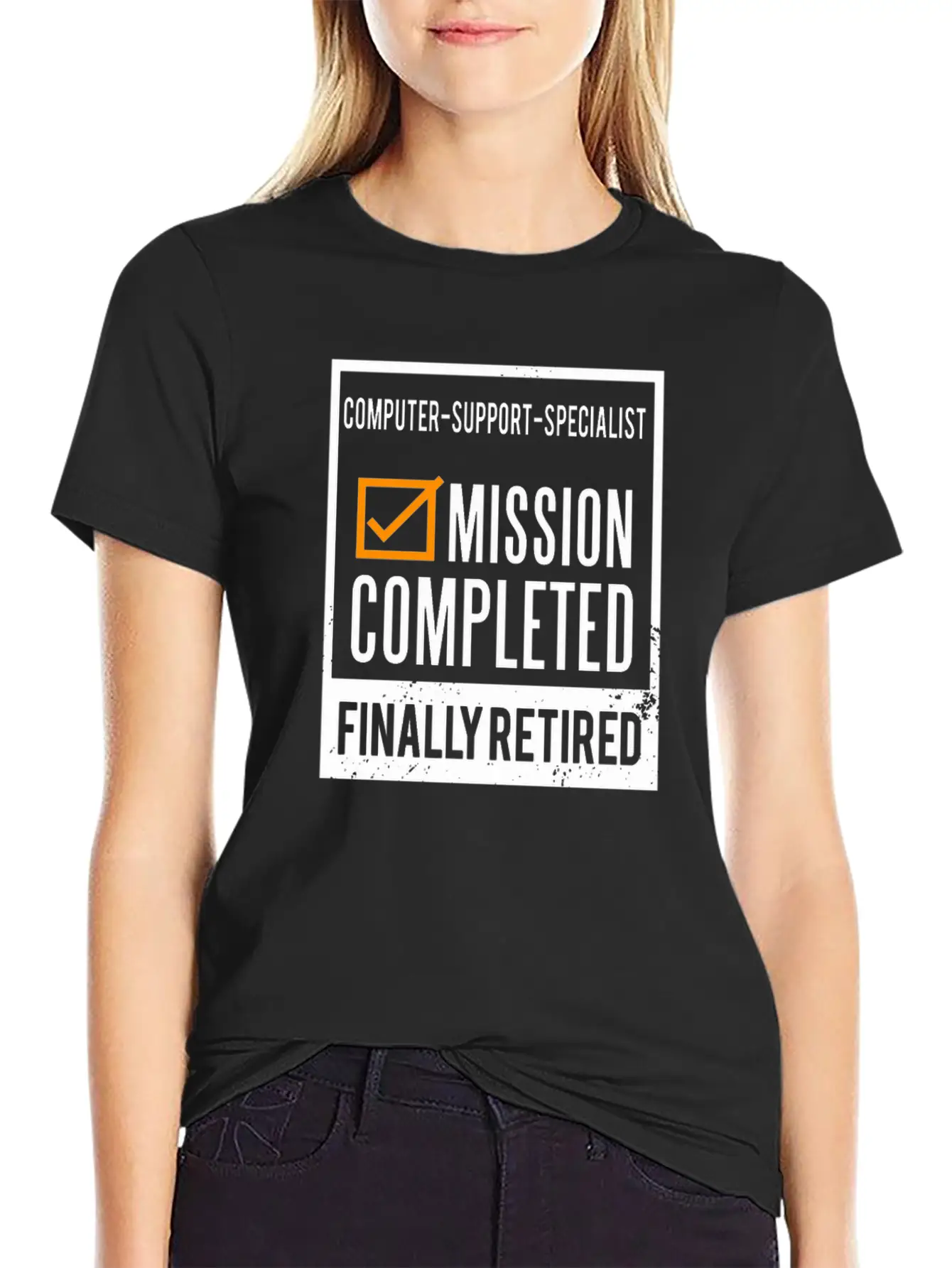 Retirement - Retired Computer-support-specialist Unisex Casual T-Shirt – Clean Design For Daily Comfort