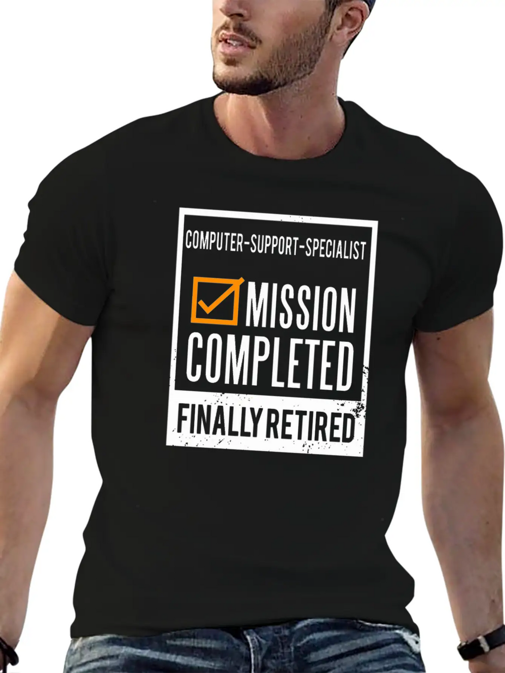 Retirement - Retired Computer-support-specialist Unisex Casual T-Shirt – Clean Design For Daily Comfort