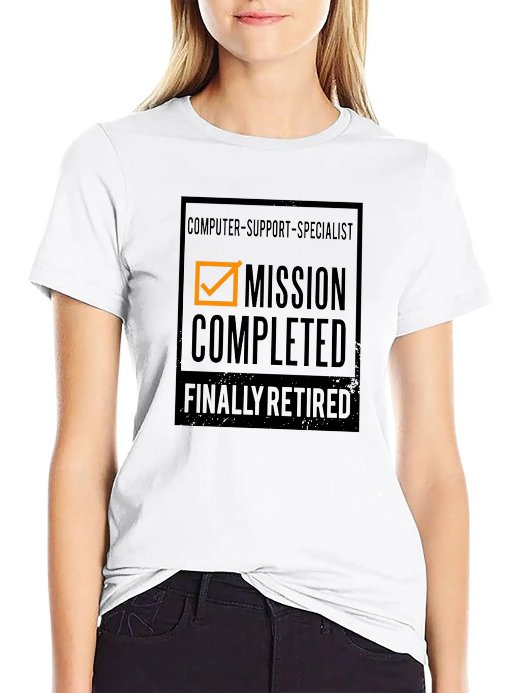 Retirement - Retired Computer-support-specialist Unisex Casual T-Shirt – Clean Design For Daily Comfort