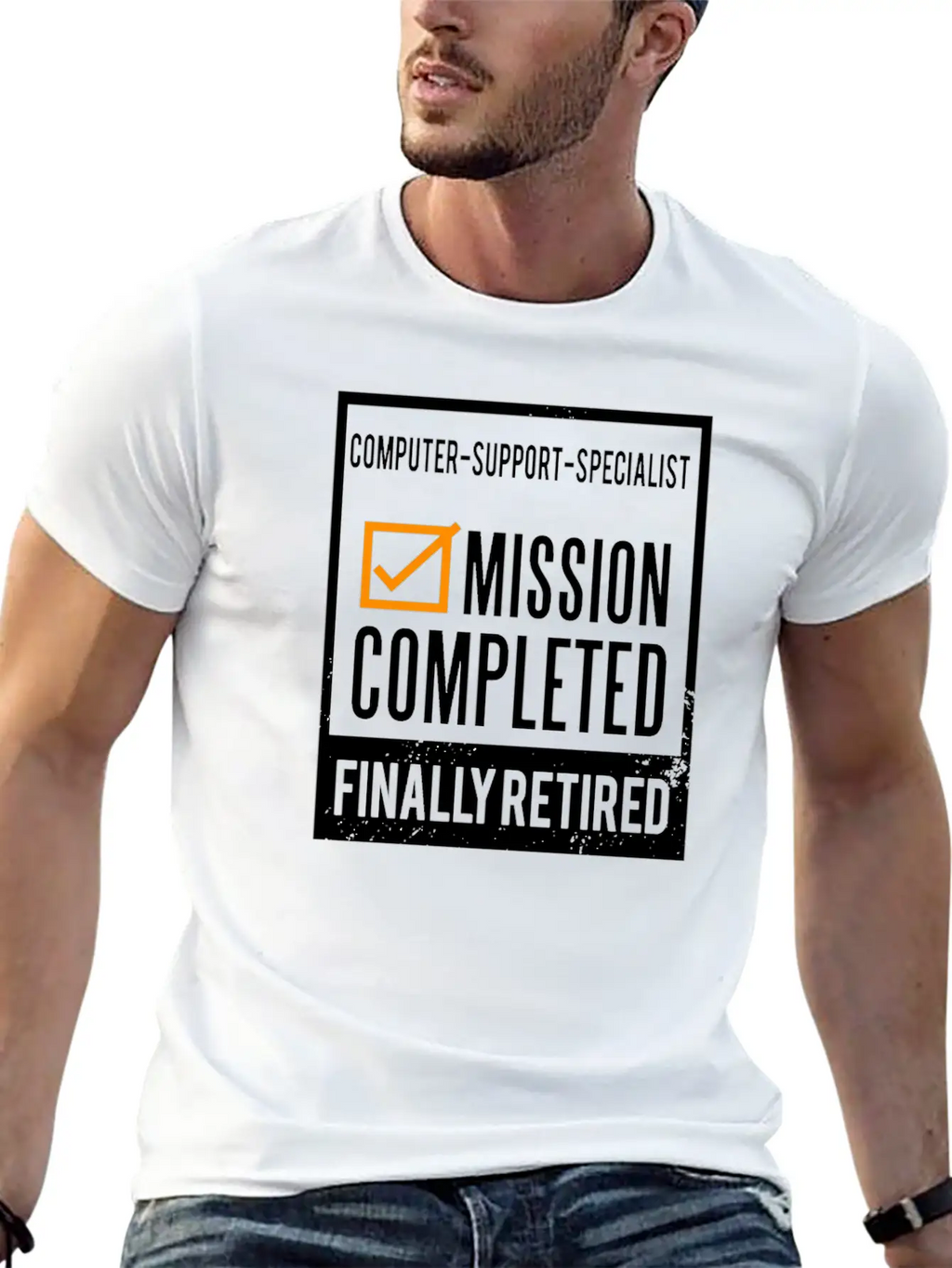 Retirement - Retired Computer-support-specialist Unisex Casual T-Shirt – Clean Design For Daily Comfort