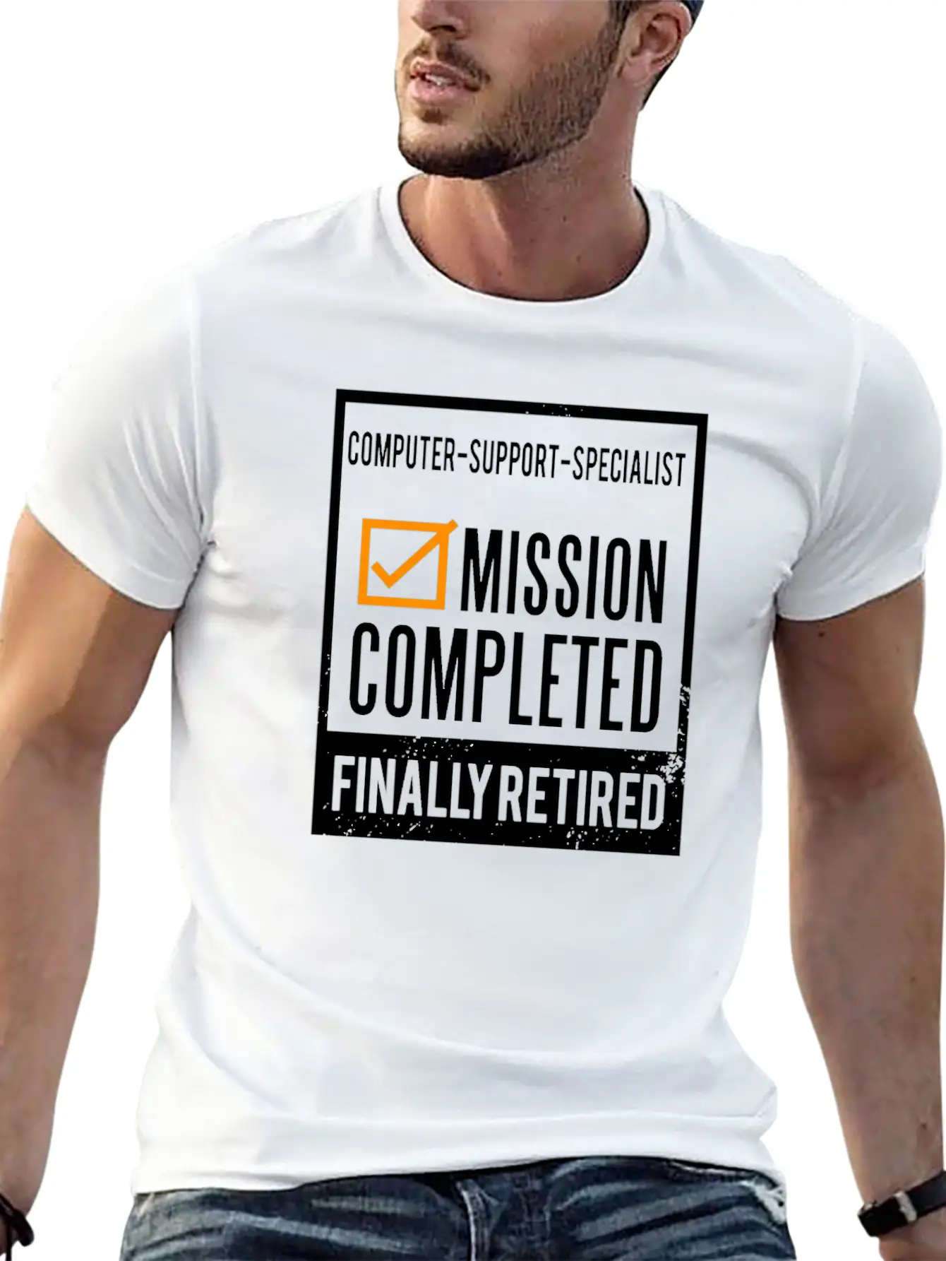 Retirement - Retired Computer-support-specialist Unisex Casual T-Shirt – Clean Design For Daily Comfort