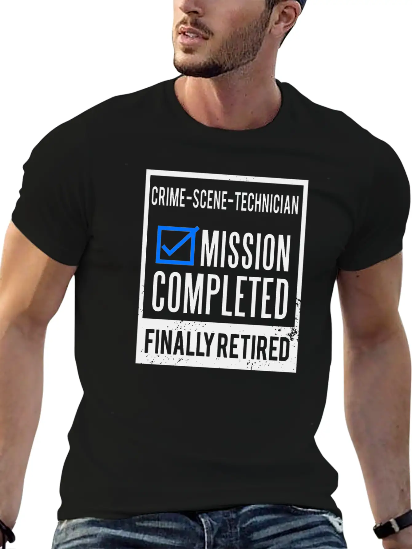 Retirement - Retired Crime-Scene-Technician Breathable Soft Cotton T-Shirt – Timeless Casual Look
