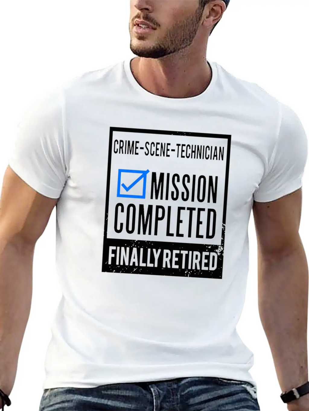Retirement - Retired Crime-Scene-Technician Breathable Soft Cotton T-Shirt – Timeless Casual Look
