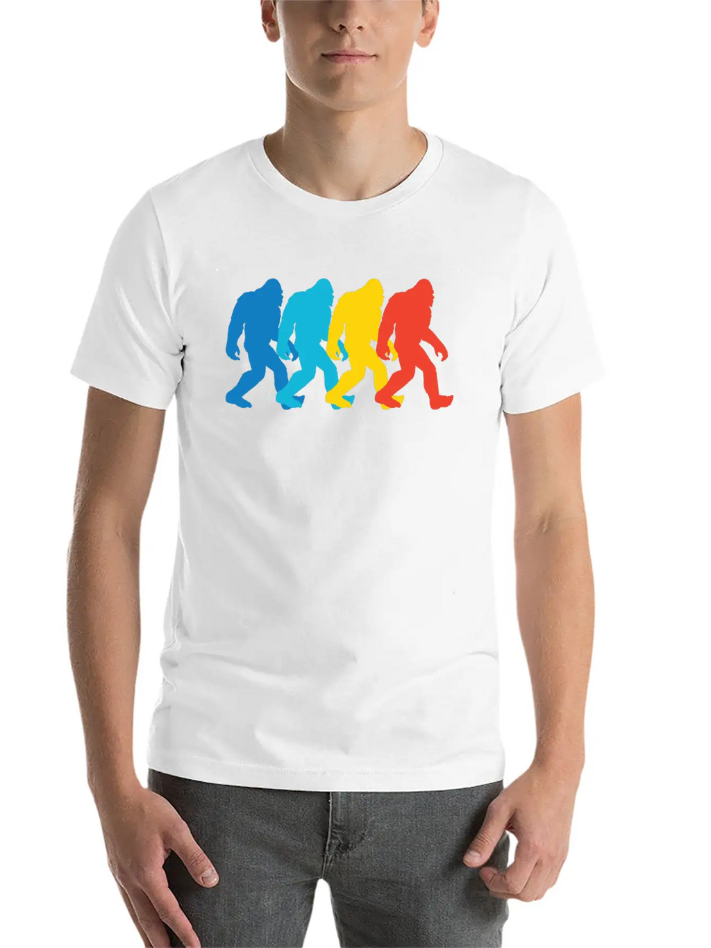 Retro Bigfoot Pop Art Unisex Casual T-Shirt – Clean Design For Daily Comfort