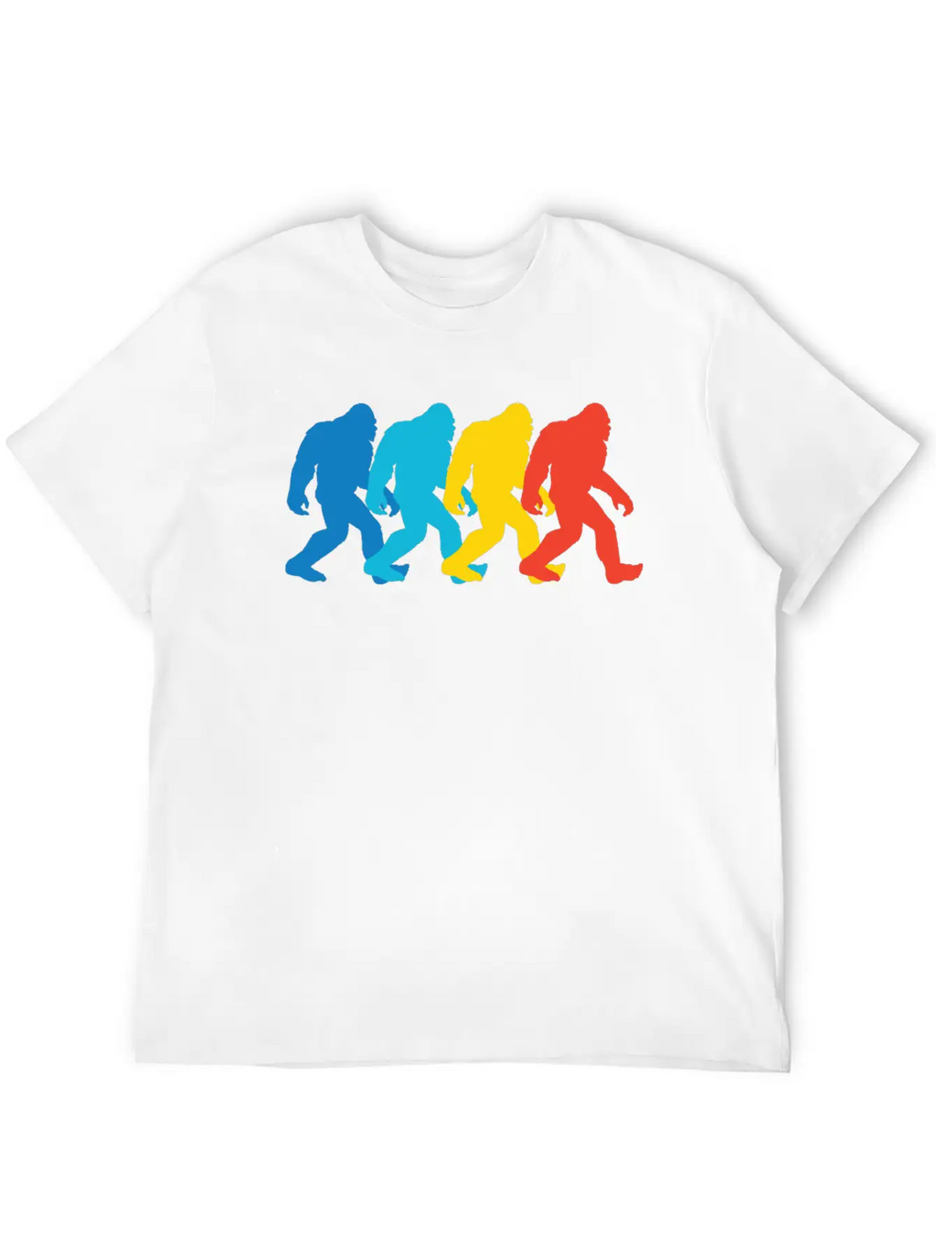 Retro Bigfoot Pop Art Unisex Casual T-Shirt – Clean Design For Daily Comfort