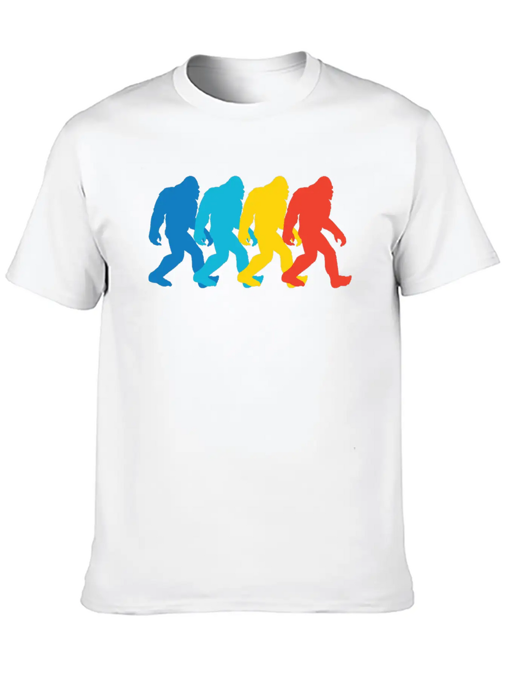 Retro Bigfoot Pop Art Unisex Casual T-Shirt – Clean Design For Daily Comfort